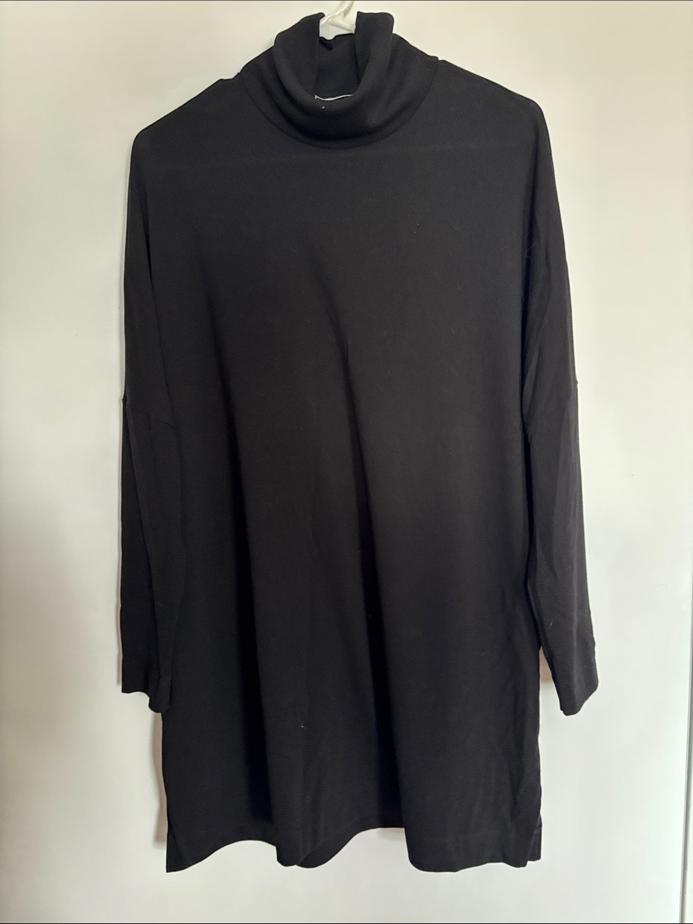 Black Long Sleeve Turtleneck Tunic